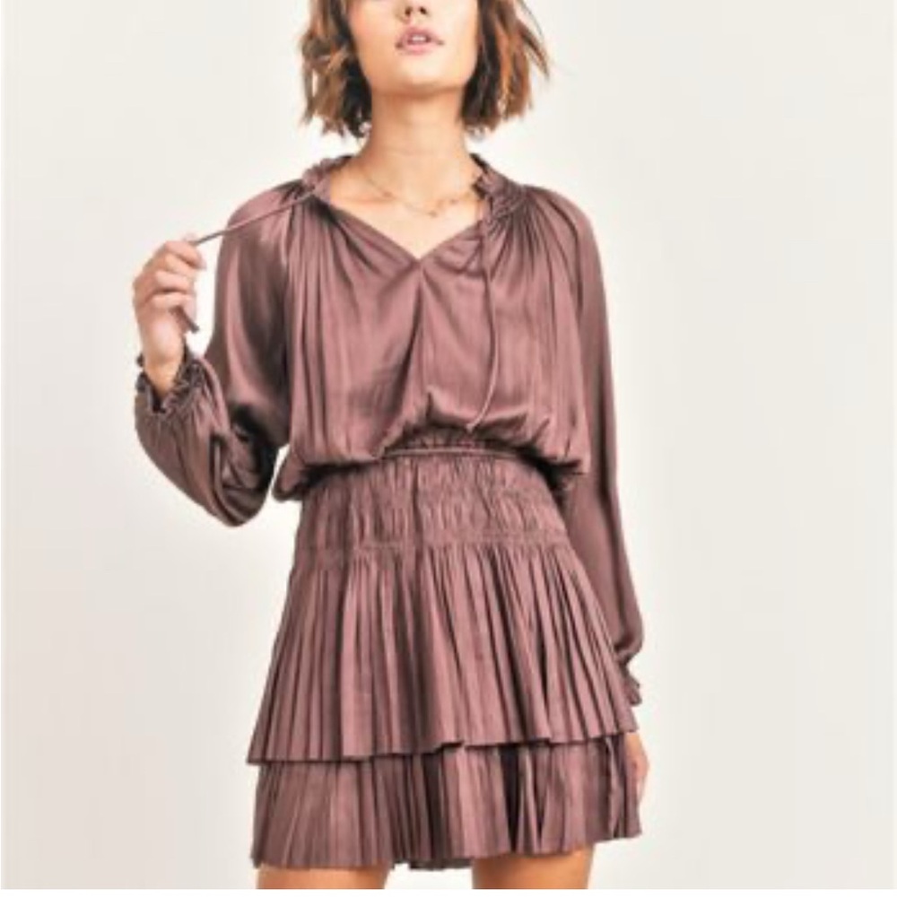 reset brown  Burgundy Women's Dress large